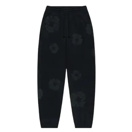 Mono Cotton Wreath Sweatpants Black